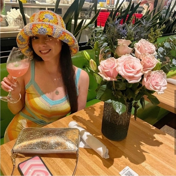 Peter Grimm crochet flower bohemian hat - Picture 3 of 6